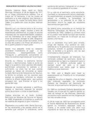 Monseñor Gerardo Valencia Cano Para 4° Y 5°