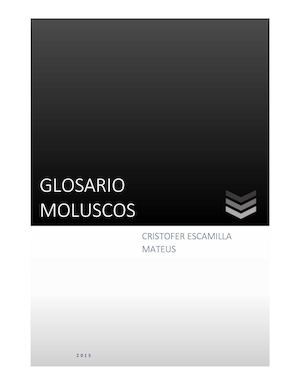 Glosario Moluscos