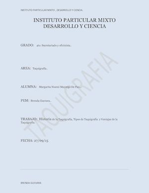 HISTORIA DE LA TAQUIGRAFIA