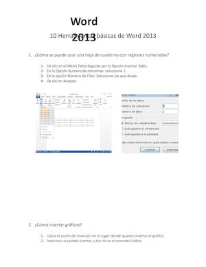 Herramientas De Word 2013