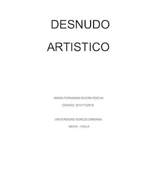 Desnudo Artístico