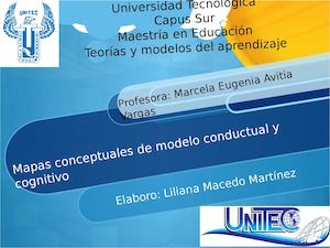 Modelo conductista y cognitivo