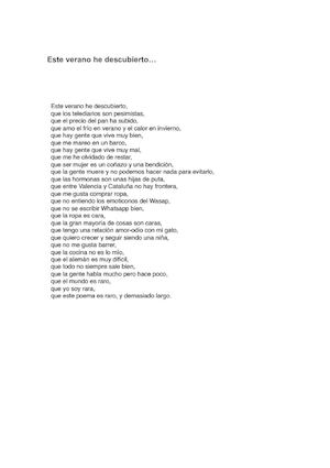 Aquest estiu he descobert...