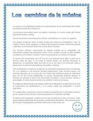La Musica y Sus Cambios