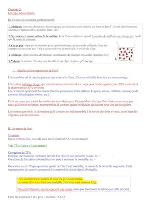 4e - Chapitre 2 L'air Qui Nous Entoure COMPLET