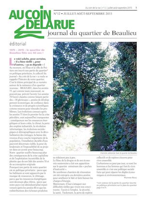 JOURNAL DU QUARTIER DE BEAULIEU A POITIERS