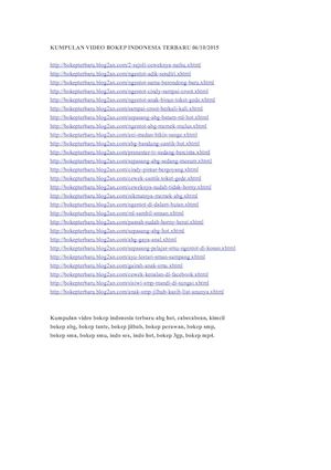 Kumpulan video bokep indonesia terbaru 06/10/2015