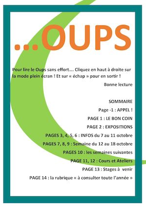 Oups Du 7 Au 11 Octobre Docx