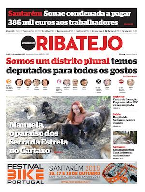 Edição 1552 do Jornal O Ribatejo - 8 de Outubro de 2015