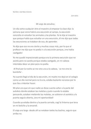 Mi viaje de estudios