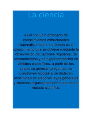 La Ciencia
