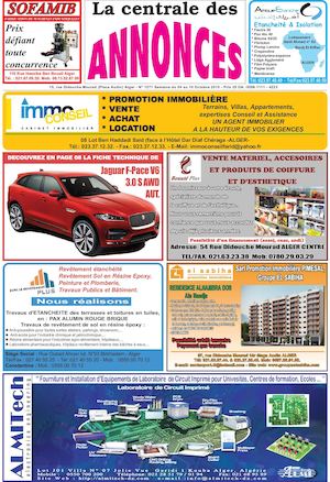 La Centrale des Annonces N° 1271 Semaine du 04 au 10 Octobre 2015