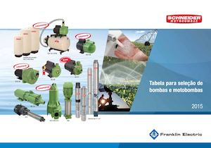Schneider Tabela De Seleção De Bombas E Motobombas