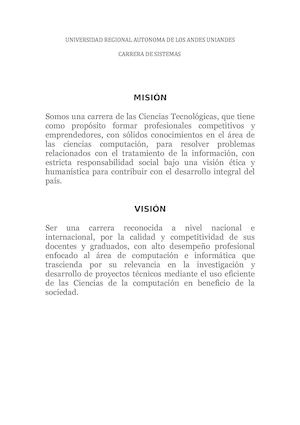 Mision Vision Sistemas