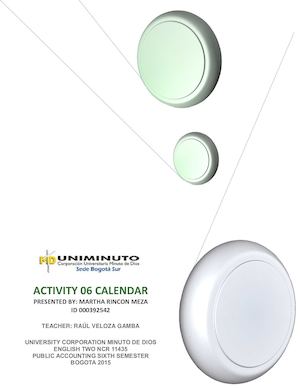 Activity 06 Calendar