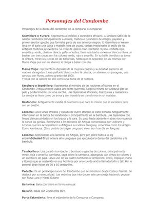 Personajes Del Candombe