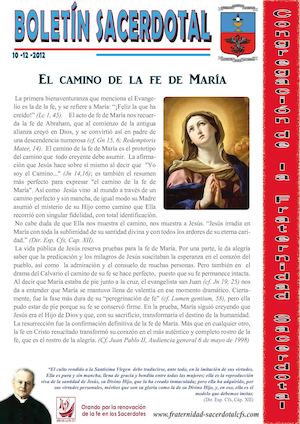 EL CAMINO DE LA FE DE MARIA BOLETÍN 47