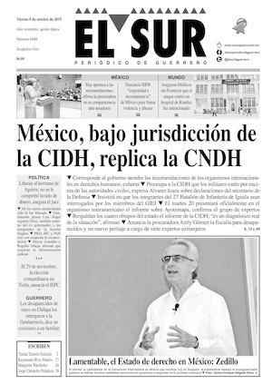 El Sur Viernes 09102015