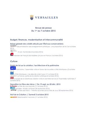 Rp Du 1er Au 7 Octobre 2015