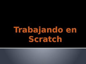Trabajando En Scratch