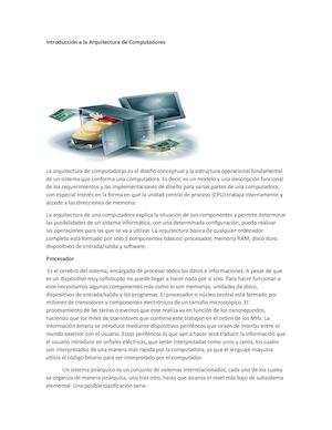 Arquitectura Del Computador