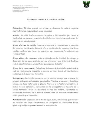 Glosario Tutoria 5 Antroposfera