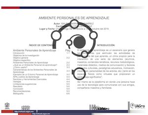 Ambiente Personales De Aprendizaje