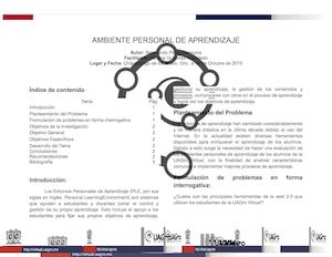 Ambiente Personal de Aprendizaje