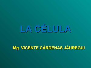 PPT LA CELULA