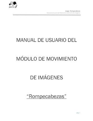 Manual De Usuario Rompecabezas