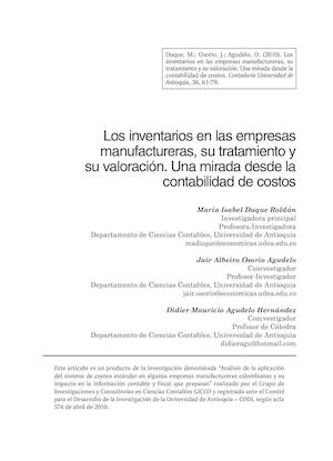 Inventario En Empresas Manufactureras