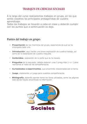 Puntos De Los Trabajos