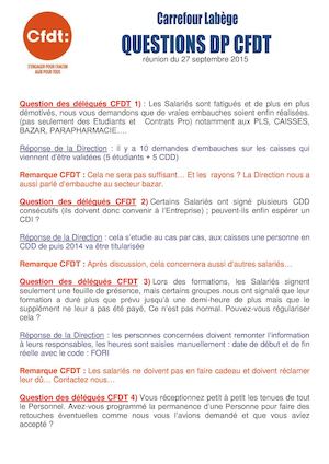 Questions Reponses Dp Cfdt Septembre 2015