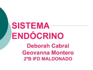 Sistema Endócrino Presentacion