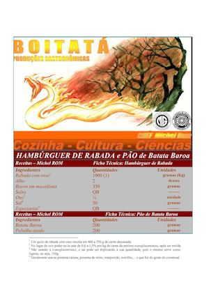 Hambúrguer de Rabada e Pão de Batata Baroa