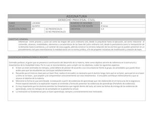 Ld530m Derecho Procesal Civil