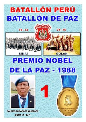 2 Calixto Sucasaca Iquiapaza Revista Compendio Batallón Perú 1974 75 76 Oct