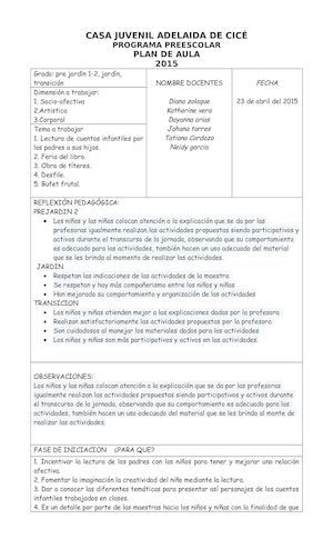 Planeacion 23 D Abril