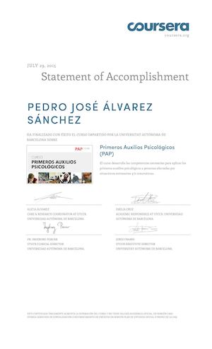 Primeros Auxilios Psicológicos 2015