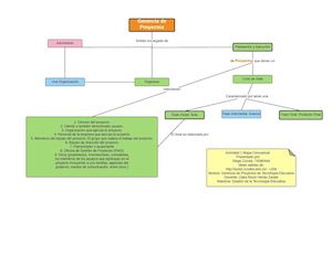 Mapa Conceptual Gerencia de Proyectos
