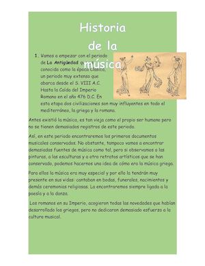 Historia De La Música