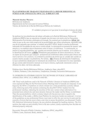 Plataformas de trabajo