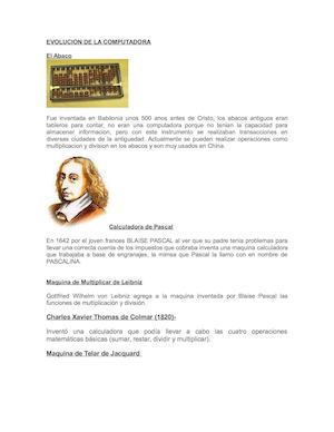 Evolucion De La Computadora