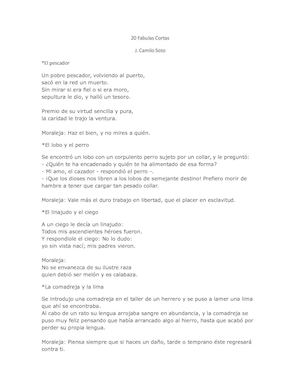 20 Fabulas Cortas Camilo Soto