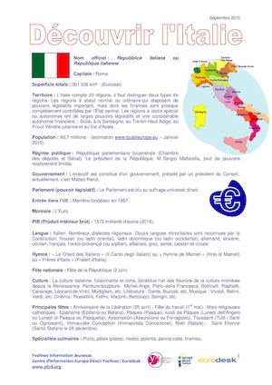 Découvrir L'italie 2015