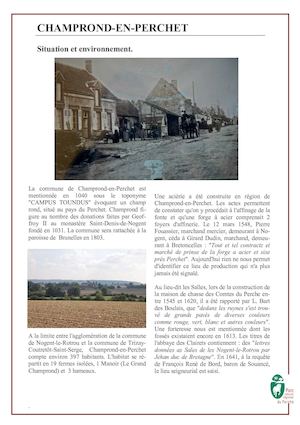 Synthèse de Champrond En Perchet