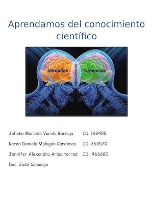 Aprendamos Del Conocimiento Científico