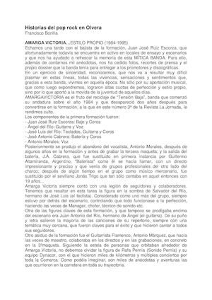 Historias Del Pop Rock en Olvera Iii