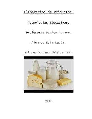 Elaboración De Productos.