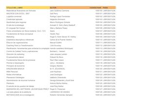 Listado De Libros Ayuda para descargar